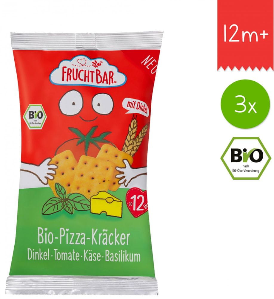FruchtBar BIO Pizza polštářky 3x75g
