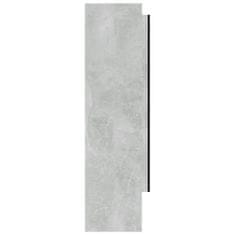 Greatstore Koupelnová skříňka se zrcadlem 80x15x60 cm MDF betonově šedá