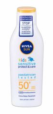 Nivea 200ml sun kids protect & sensitive sun lotion spf50+,