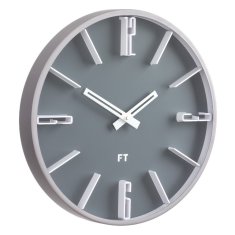 Future Time Designové nástěnné hodiny Future Time FT6010GY Numbers 30cm