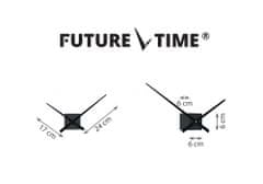 Future Time Designové nástěnné nalepovací hodiny Future Time FT3000GY Cubic light grey