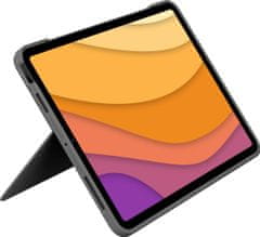 Logitech ochranný kryt s klávesnicí Combo Touch pro Apple iPad Air 10.9" (4. generace), CZ, šedá (920-010272*CZ)