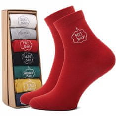 Aleszale Dámské ponožky 7 dní v týdnu dárek pro ženy ve velikosti 39-42