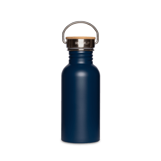 Retulp Nerezová láhev Urban na vodu s bambusovým víčkem 500 ml modrá RETULP