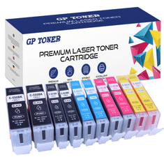 GP TONER 10x Kompatiblní inkoustová kazeta pro CANON PGI-550XL CLI-551XL Pixma IP7250 MG5450 5550 6350 sada