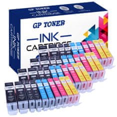 GP TONER 40x Kompatiblní inkoustová kazeta pro CANON PGI-550XL CLI-551XL Pixma IP7250 MG5450 5550 6350 sada
