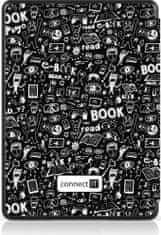 Connect IT pouzdro pro Amazon Kindle 2021 (11th gen.) CEB-1061-DD, doodle černá - rozbaleno