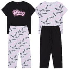 Disney 2x černé/šedé dívčí pyžamo DISNEY, certifikované OEKO-TEX, 134