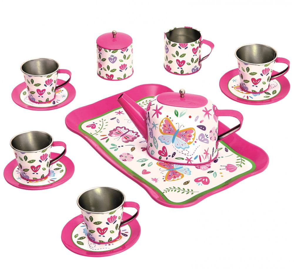 Levně Bino Dětský čajový set, růžový