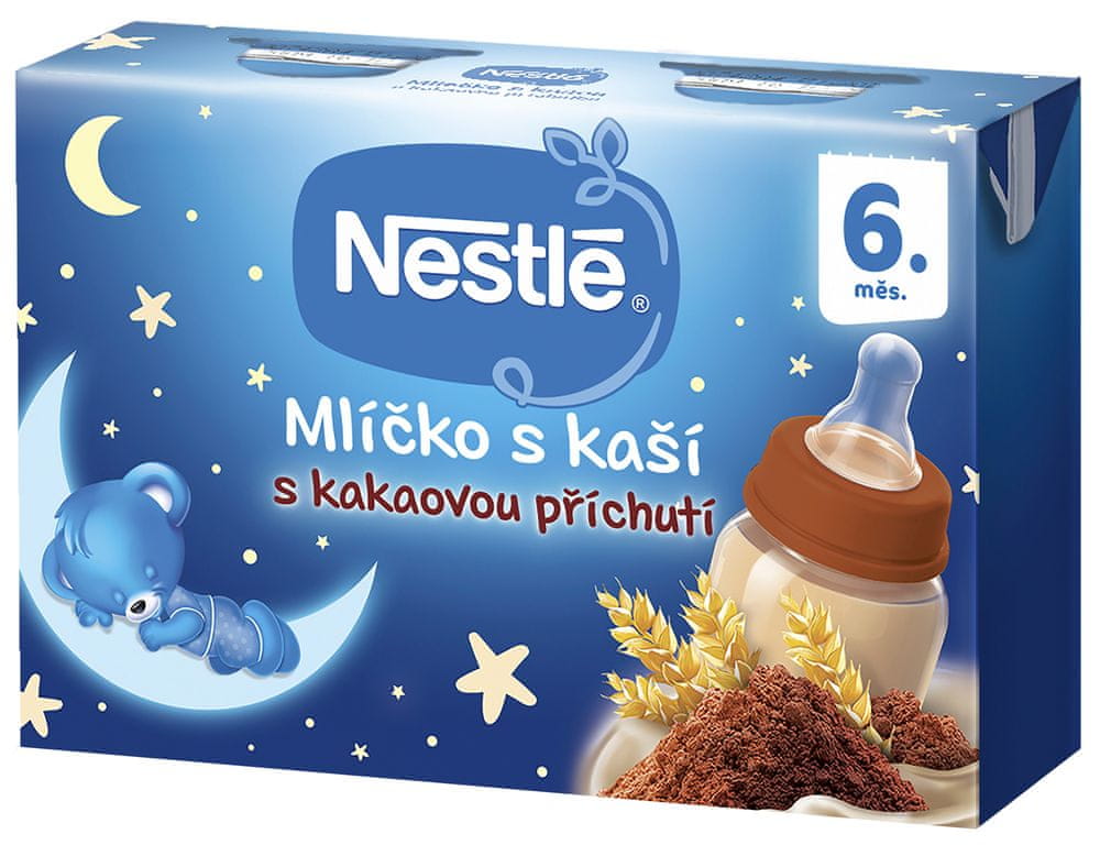 Levně Nestlé Mlíčko s kaší Kakaové 6 x (2x200ml)