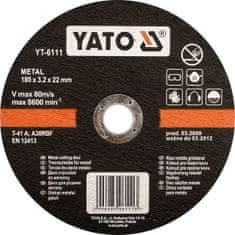 YATO Kotouč řezný na kov 125 x 22 x 1,2 mm