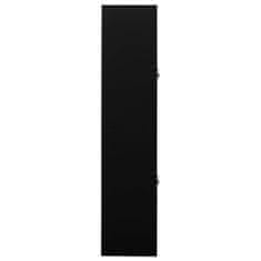 Vidaxl Kancelářská skříň černá 90 x 40 x 180 cm ocel