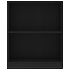 shumee Knihovna černá 60 x 24 x 74,5 cm dřevotříska