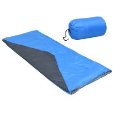 Vidaxl Lehké dekové spací pytle 2 ks modré 1100 g 10 °C