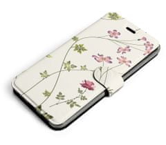 Mobiwear Flip pouzdro na mobil Samsung Galaxy A13 - MD03S Tenké rostlinky s květy