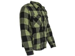 BRANDIT bunda Lumberjacket Černo-olivová Velikost: S