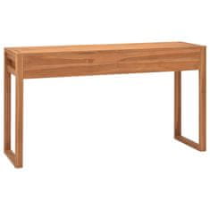 shumee Stůl se 2 zásuvkami 120 x 40 x 75 cm masivní teakové dřevo