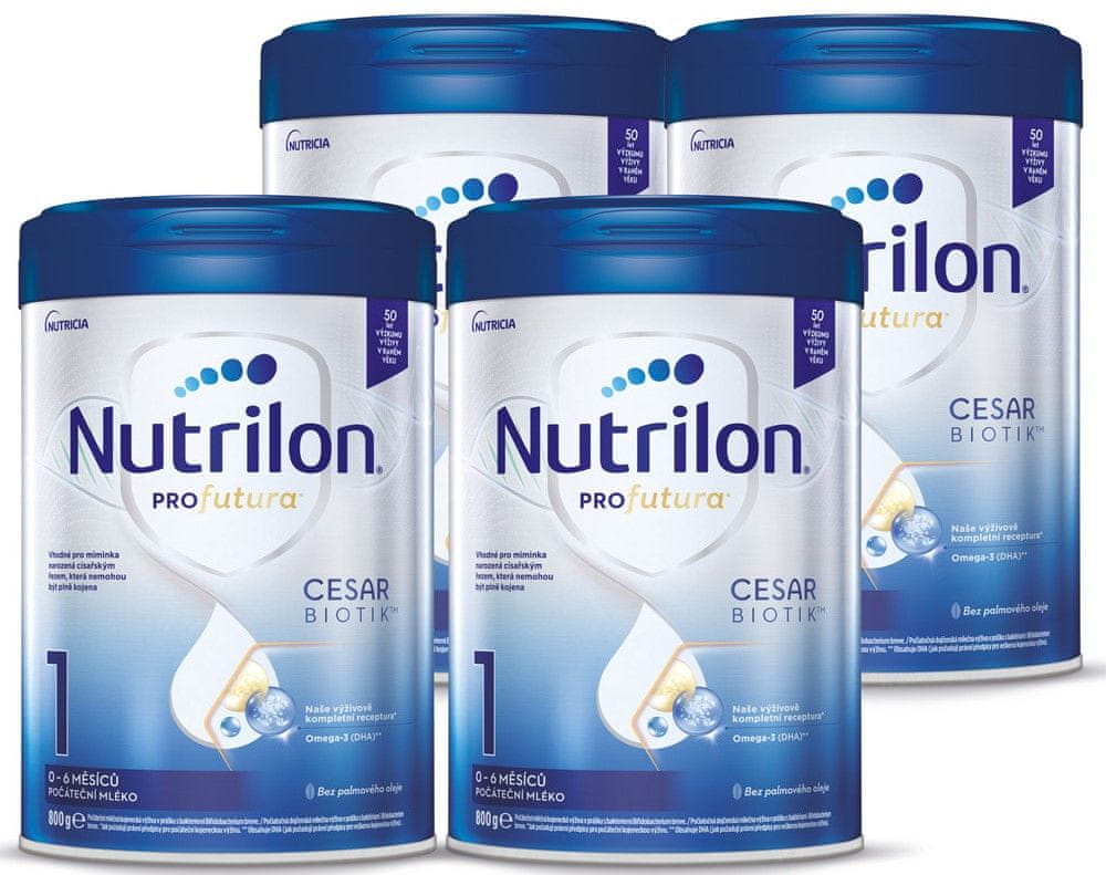 Levně Nutrilon Profutura CESARBIOTIK 1 počáteční mléko 4x800 g