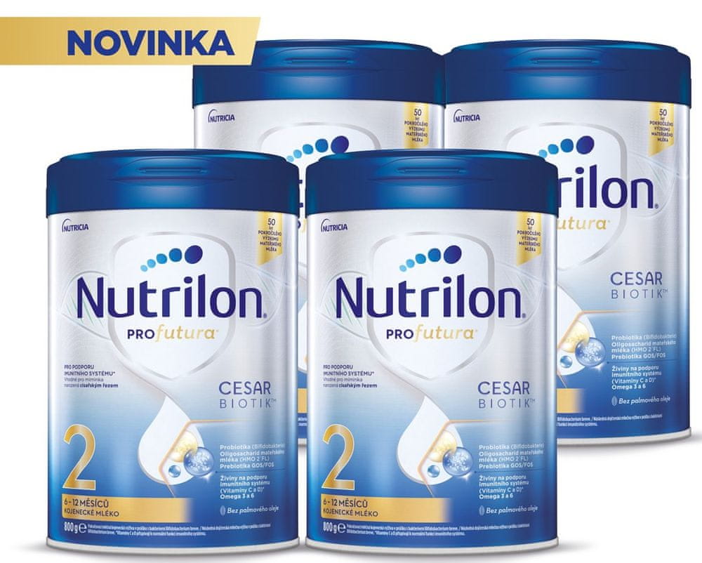 Levně Nutrilon Profutura CESARBIOTIK 2 kojenecké mléko 4x800 g