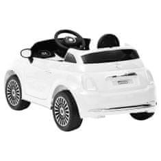 Greatstore Dětské elektrické auto Fiat 500 bílé