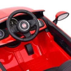 Greatstore Dětské elektrické auto Fiat 500 červené