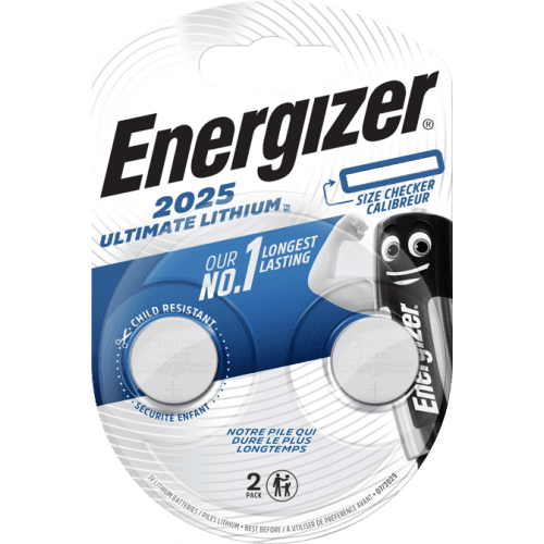 Energizer Ultimate Lithium knoflíkové baterie 3V CR2025 2ks
