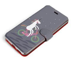 Mobiwear Flip pouzdro na mobil Samsung Galaxy S22 - V024P Jednorožec na kole