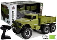 INTEREST vojenský nákladní automobil 6x6 Pilot R / C zelený.