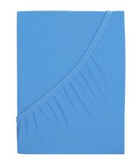 B.E.S. Petrovice Prostěradlo Jersey česaná bavlna MAKO - Nebeská modrá Rozměr: 90 x 200