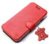 Kožené flip pouzdro na mobil Motorola Edge 30 Ultra - Červené - L_RDS