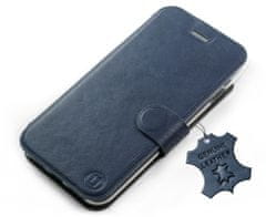 Mobiwear Kožené flip pouzdro na mobil Motorola Moto G42 - Modré - L_NBS