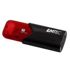 USB flash disk "B110 Click Easy", 16GB, USB 3.2, černá-červená