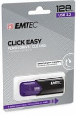 Emtec USB flash disk "B110 Click Easy", 128GB, USB 3.2, černá-fialová