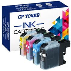GP TONER 4x Kompatiblní inkoust pro Brother LC-123XL MFC J245 J4410DW J6720 DCP J132W J552DW J4110W sada