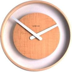 NEXTIME Designové nástěnné hodiny 3046 Nextime Wood Loop 30cm