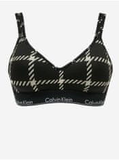 Calvin Klein Černá kostkovaná braletka Calvin Klein Underwear S