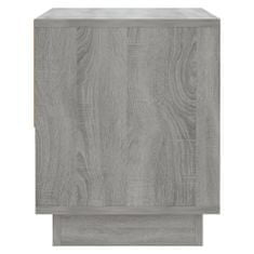 Greatstore Noční stolek šedý sonoma 45 x 34 x 44 cm dřevotříska