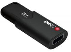 Emtec USB flash disk "B120 Click Secure", 64GB, USB 3.2, zašifrované