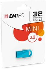 Emtec USB flash disk "D250 Mini", 32GB, USB 2.0, zelená