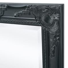 Petromila Nástěnné zrcadlo barokní styl 100 x 50 cm černé
