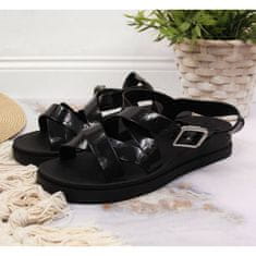 Zaxy W INT1714 černé gumové sandály velikost 38