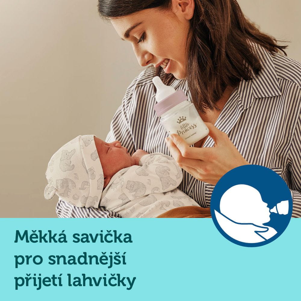 Levně Canpol babies Dárková sada pro novorozence ROYAL BABY růžová