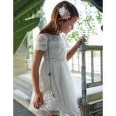 Dívčí šaty sváteční tyl bílá - 104 cm