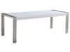Luxusní bílý nerezový stůl 220 x 90 cm ARCTIC I