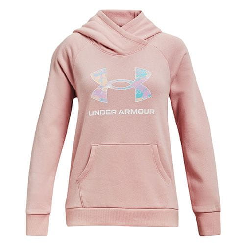 Under Armour Rival Logo Hoodie-PNK, Rival Logo Hoodie-PNK | 1366399-676 | YMD