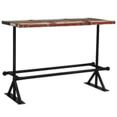Greatstore Barový stůl masivní recyklované dřevo 150x70x107 cm vícebarevné