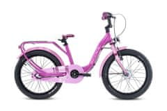 S'COOL Dětské kolo niXe alloy 18 růžové / světle růžové (od 115 cm)