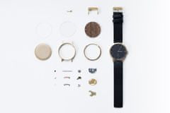 BeWooden Dámské dřevěné analogové hodinky s řemínkem z pravé kůže Nox Watch 70-105 mm hořčicová