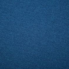 Vidaxl Rohová sedačka s textilním čalouněním 186 x 136 x 79 cm modrá
