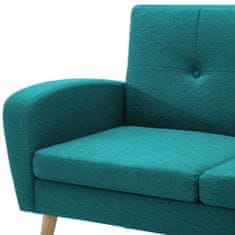 Greatstore Rohová sedačka s textilním čalouněním 186 x 136 x 79 cm zelená